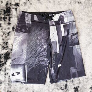 Y2K Oakley Full Print Summer Surf Shorts
